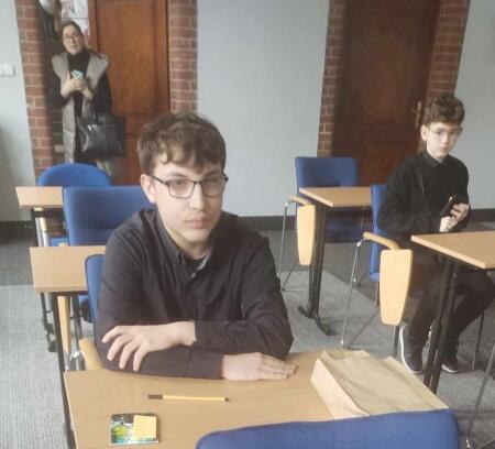 Mikołaj Plewa laureatem Wojewódzkiego Konkursu zDolny Ślazak z języka angielski...