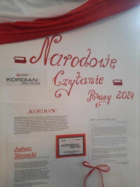 Narodowe Czytanie - KORDIAN Juliusza Słowackiego