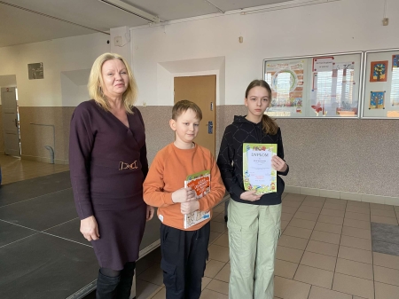 Nagrodzeni w Szkolnym Konkursie Ortograficznym klas 4-6