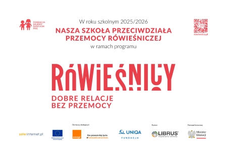 RÓWNIEŚNICY- DOBRE RELACJE BEZ PRZEMOCY