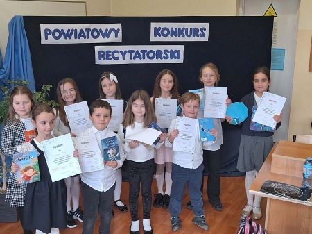 IV POWIATOWY KONKURS RECYTATORSKI KLAS 1-3