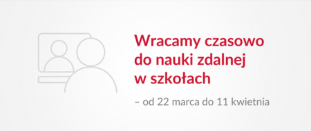 Wracamy czasowo do nauki zdalnej w szkołach